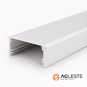 Perfil de Embutir 70x20mm (Largura 85mm) para Fita LED – Acabamento Profissional em Alumínio85MM
