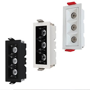 SPOT PICCO FOCCO EMBUTIR 6W ANTIOFUSCANTE 480LM IP20 ANG 45º IRC90 - GAYA