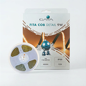 FITA COB DETAIL 9W/M 4000K 12V 5MT 900 LUMENS/M IP20 - GAYA