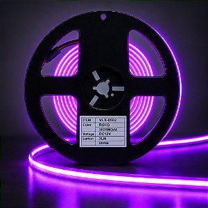 FITA DE LED 360SMD COB ROXO NEON 3Lm 8W/M IP20 12V - VLX 0502