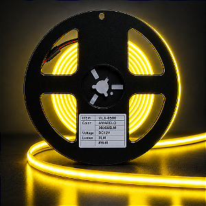 FITA DE LED 360SMD COB AMARELA NEON 3Lm 8W/M IP20 12V - VLX 0500