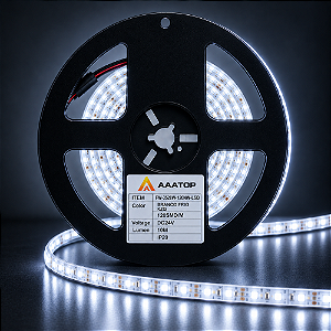 FITA DE LED 120SMD DIGITAL 24V 10M BRANCO FRIO KZQ IP20 - AAATOP - FW-3528W-120NW-LSD