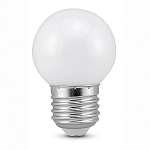 LAMPADA BOLINHA 3W BRANCO QUENTE G45 E27 BIVOLT- AAATOP - BULBOG453WBQ