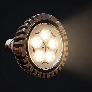 LAMPADA PAR30 7W BRANCO QUENTE 3000K E27 BIVOLT - LED ALTA POTENCIA