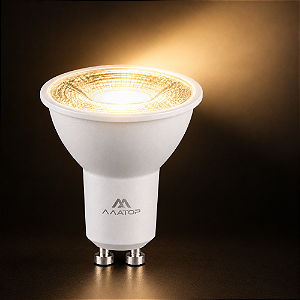 LAMPADA MR16 GU10 COB 5W BRANCO QUENTE - AAATOP - 5-108