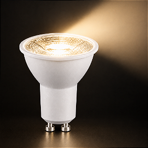LAMPADA DICRÓICA MR16 BRANCO QUENTE 7W GU10 BIVOLT - AAATOP