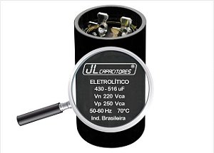 Capacitor Eletrolítico 430/516 uF 220V