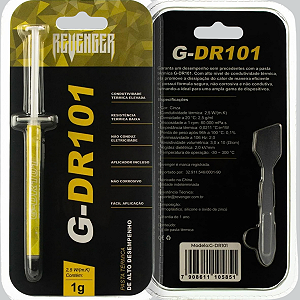 Kit 2 Pasta Térmica Prata Alta Performance G-DR101 1g