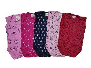 BODY ESTAMPADO SEM MANGA FEMININO