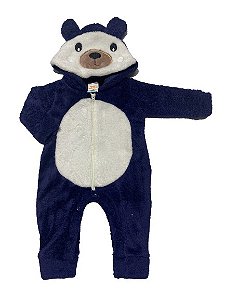 MACACÃO BICHINHO PELÚCIA BEBÊ INVERNO FOFINHO
