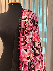 Canga Toalha Formas - Pink