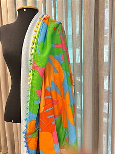 Canga Toalha Vibrante - Azul