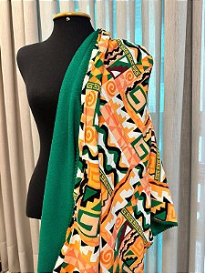 Canga Toalha Geométrica - Verde