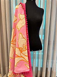 Canga Toalha Abstrata - Pink