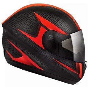 Capacete Peels Spike Storm - Preto Fosco / Vermelho