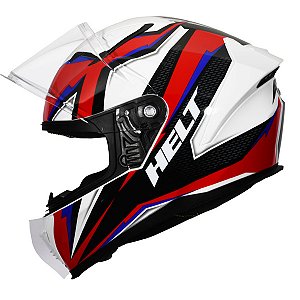 Capacete Helt Avant Bull Branco-Vermelho