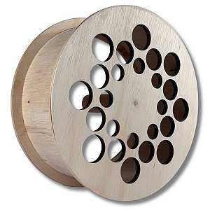 Carretilha de Madeira 12 Polegadas (30cm) Rolamento