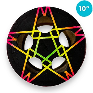 Carretilha de Madeira 10 Polegadas (25cm) Rolamento