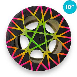Carretilha de Madeira 10 Polegadas (25cm) Rolamento