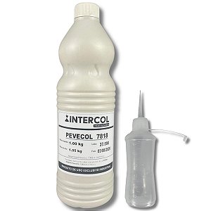 Kit Cola Branca 1 Litro + Tubo Almotolia Para Cola 120ml