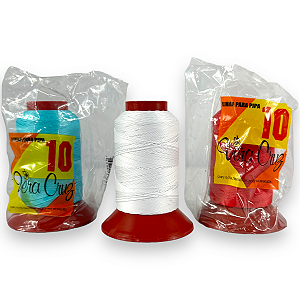 Kit 3 Linha Vera Cruz Fio 10 Para Pipa 500 Jardas