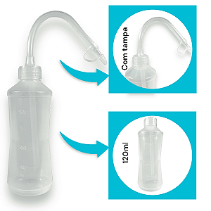 Tubo Almotolia Aplicador Para Líquidos 250ml Bico Curvo Fino