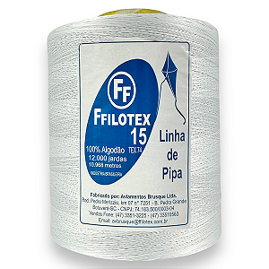 Linha Fio 15 Para Pipa 12000 Jardas Ffilotex Algodão Tex 74