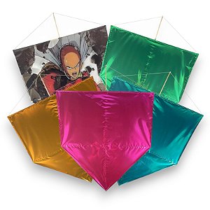 Pipa Caçadeira 60cm Laminado/Celofane Pacote de 10 UN Mista