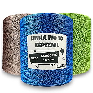 Linha Especial Fio 10 de 12000 Jardas Tex 98 Ffilotex Algodão