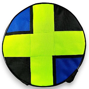 Mochila Bolsa Para Levar Carretilha De Pipa 14 Polegadas 40cm: Cruz Verde