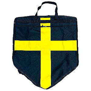 Mochila Para Pipas 1m x 80cm x 22cm Alça Ajustável Com Zíper: Cruz Amarelo