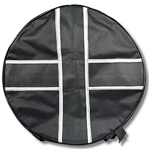 Mochila Bolsa Para Levar Carretilha De Pipa 18 Polegada 50cm: Cruz Preta