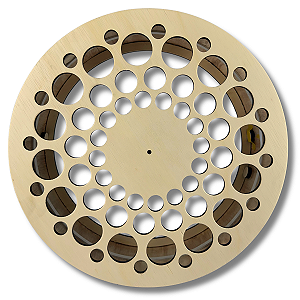 Carretilha Fina De Madeira Catraca Destravada Reforçada 20"