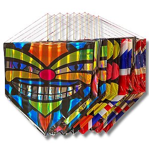 Kit 20 Pipa Caçadeira 60cm Laminado Estampas Mistas