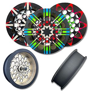 Carretilha Leve De Madeira Catraca Destravada C/ Reforço 18"