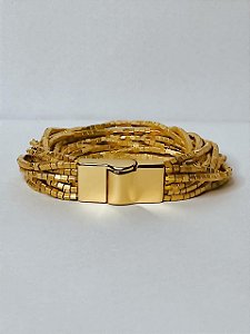 PULSEIRA CANUTILHO 14 VOLTAS DOURADA