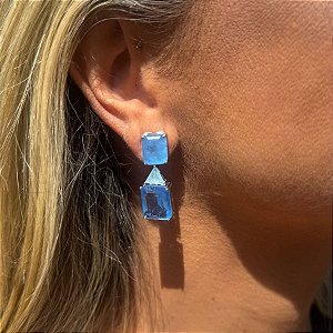 BRINCO ZIRCONIA QUADRADA