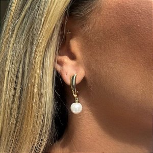 ARGOLA FRONTAL COM PEROLA