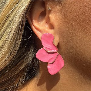 BRINCO FLOR LATERAL PINK