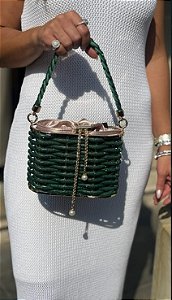 CLUTCH REDONDA CESTA VERDE