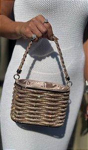 CLUTCH REDONDA CESTA ROSE