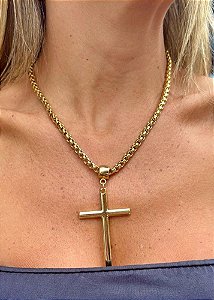 COLAR CORRENTE CRUCIFIXO D