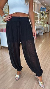 CALÇA TRICOT ALADIM PRETO