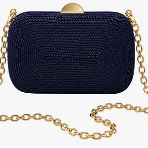 CLUTCH CORDA AZUL MARINHO
