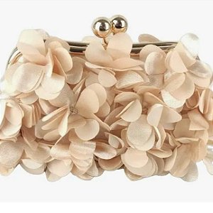 BOLSA PETALAS FLOR FECHO CARTEIRA OFF