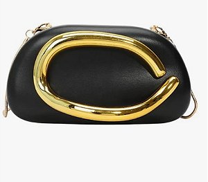 CLUTCH CLOE FOSCA PRETA