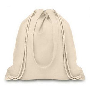 Mochila saco em algodão personalizada