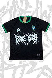 CAMISETA BRASILEIRO OLHAI POR NÓIS preta