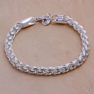 Pulseira em Prata 925- Trançada Clássica