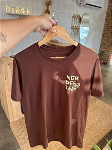 Camiseta Nordeste Encantado - Marrom Café
